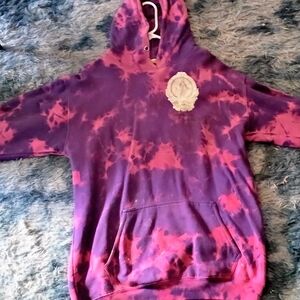 Purple and Pink Tie-Dye Hoodie